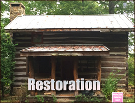 Historic Log Cabin Restoration  Bladen County, North Carolina