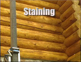  Bladen County, North Carolina Log Home Staining